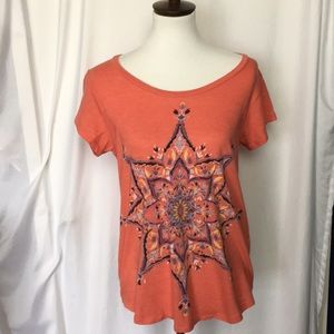 Lucky Brandy Floral Print Tee  M